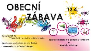 Obecní zábava - Horní Loděnice v sobotu 13.4.2024 od 20:00 1