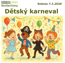 Dětský karneval v Norberčanech v sobotu 7.3.2026 1